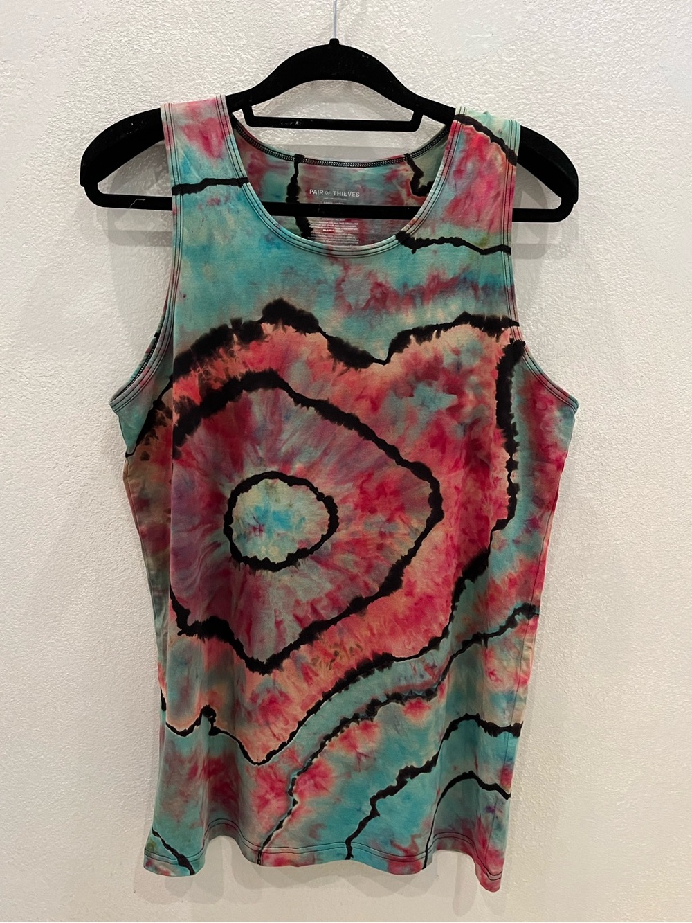 Custom Tie Dye tank size L never worn
